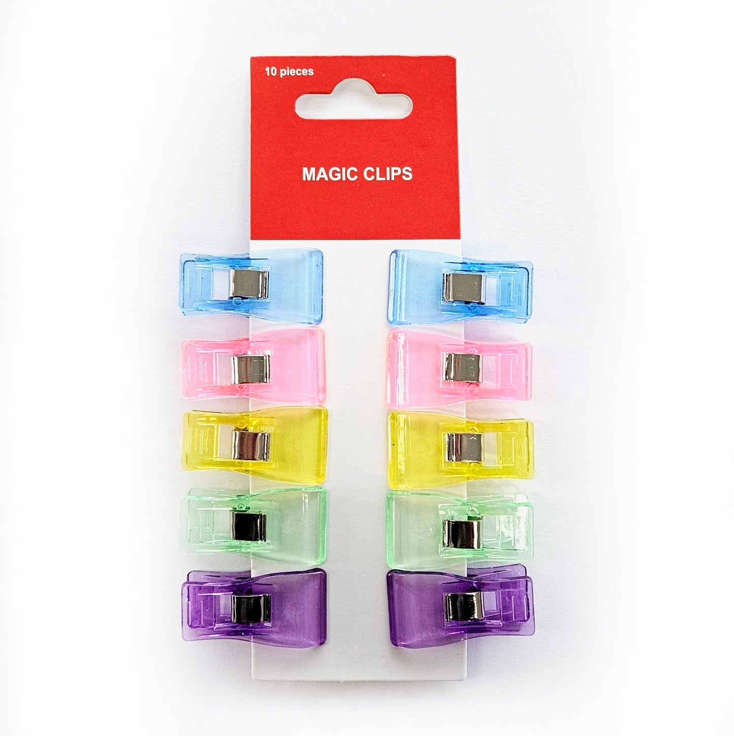 Magic clips voor het vastzetten van je naaiwerk in plaats van spelden.