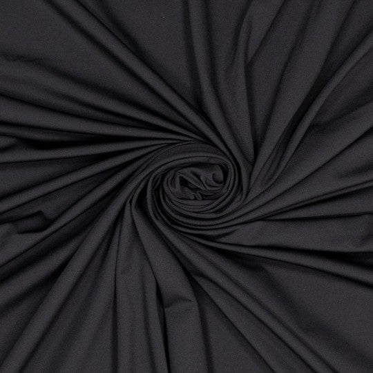Zwarte zeer elastische yoga sportwear stof voor het maken van yoga of sportkleding.