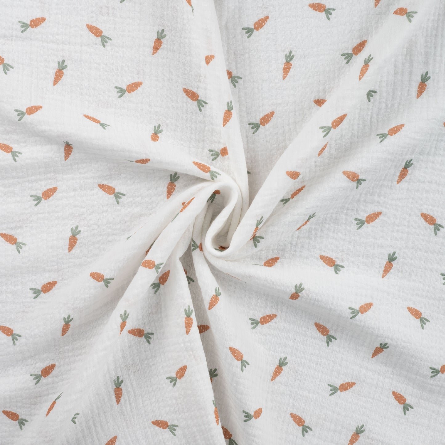 Hydrofiele stof met worteltjes voor babyproducten.